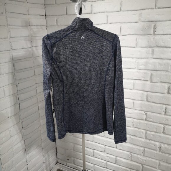 2/$30.00 - Head Ladies Size Small Fitted Navy 1/4 Zip Athletic Top - Picture 2 of 13